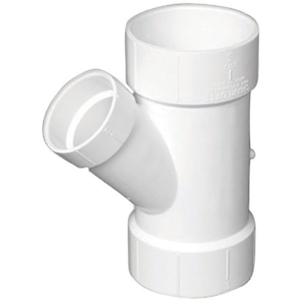 Charlotte Pipe And Foundry Charlotte Pipe Schedule 40 1-1/2 in. Hub X 2 in. D Hub PVC Reducing Wye 1 pk PVC006011000 - main